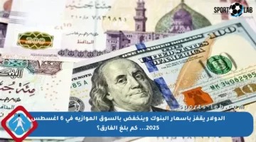 الدولار يقفز بأسعار البنوك وينخفض بالسوق الموازية في 6 أغسطس 2025… كم بلغ الفارق؟